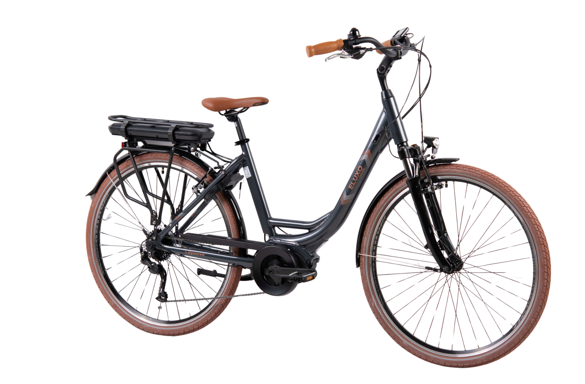 Elektrische Fiets met middenmotor Antraciet